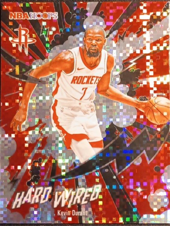 2025 Topps NBA Hoops Hardwired Kevin Durant [Light Burst] #HW-7 card