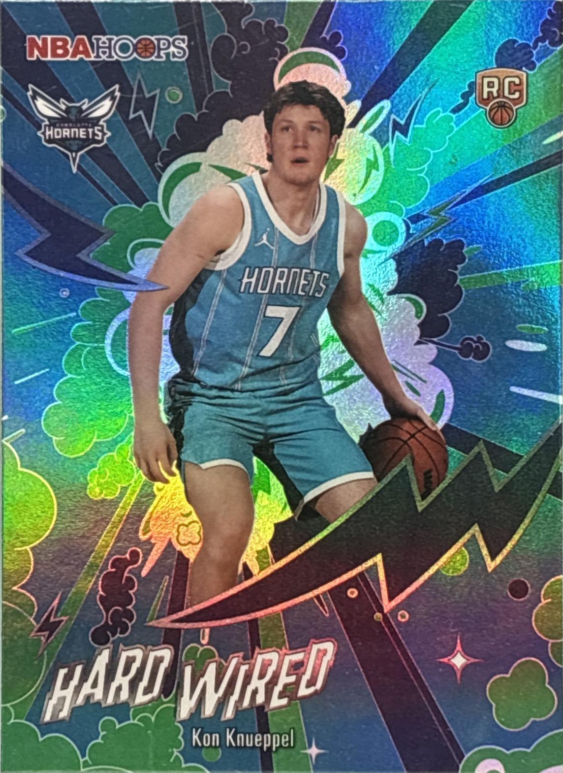 2025 Topps NBA Hoops Hardwired Kon Knueppel [Green] #HW-24 card