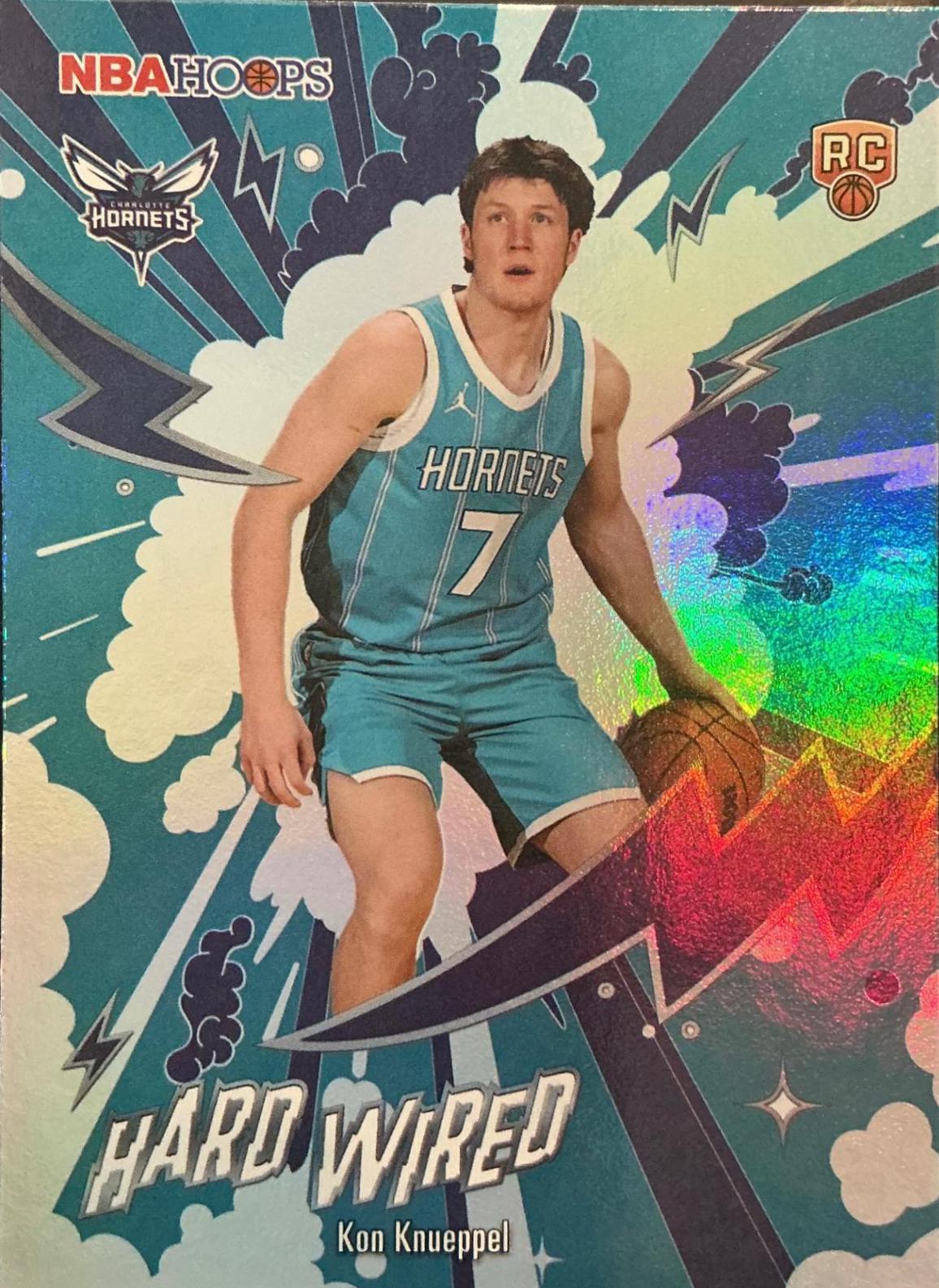 2025 Topps NBA Hoops Hardwired Kon Knueppel #HW-24 card