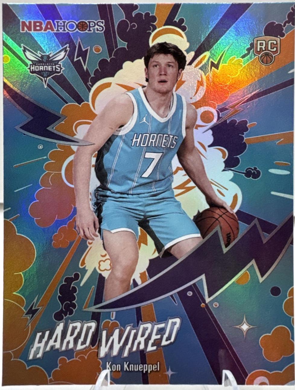 2025 Topps NBA Hoops Hardwired Kon Knueppel [Orange] #HW-24 card