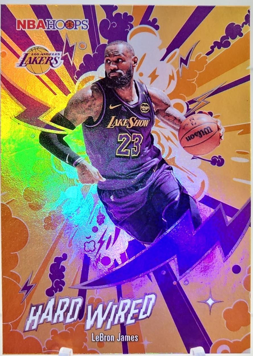 2025 Topps NBA Hoops Hardwired LeBron James [Orange] #HW-11 card