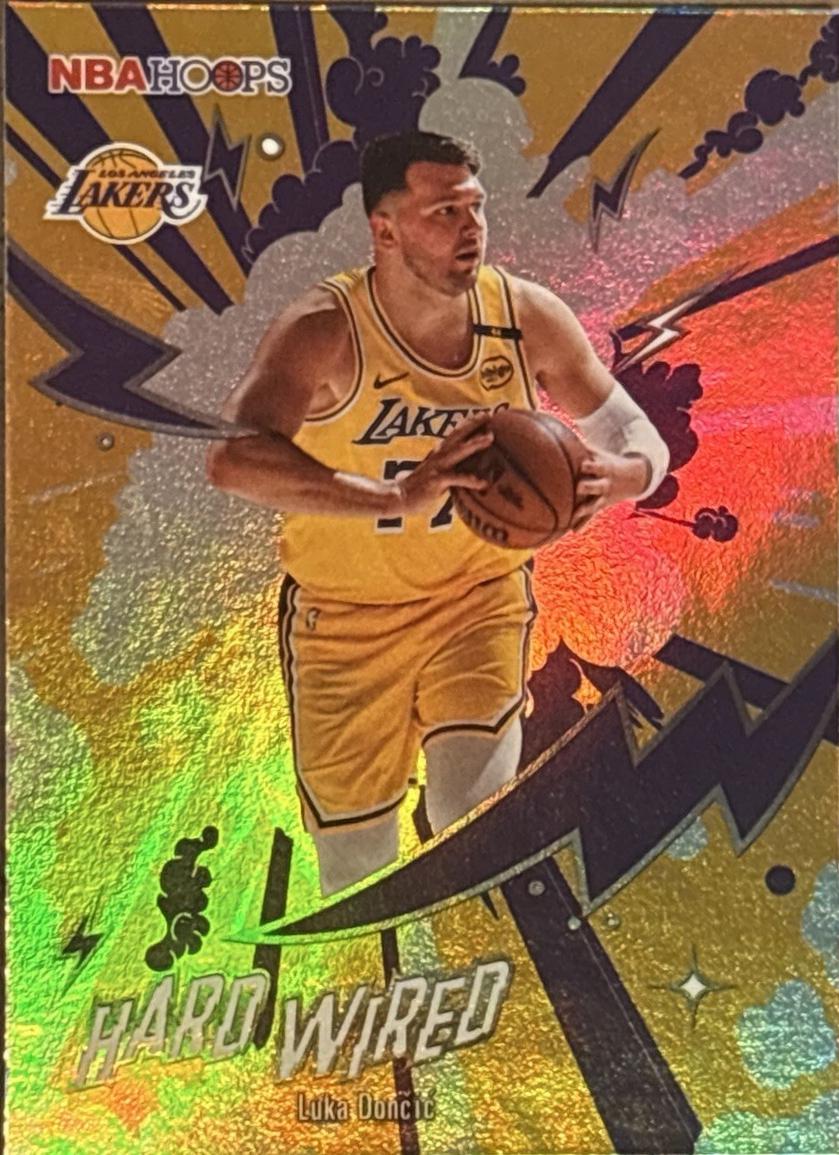 2025 Topps NBA Hoops Hardwired Luka Doncic [Orange] #HW-3 card