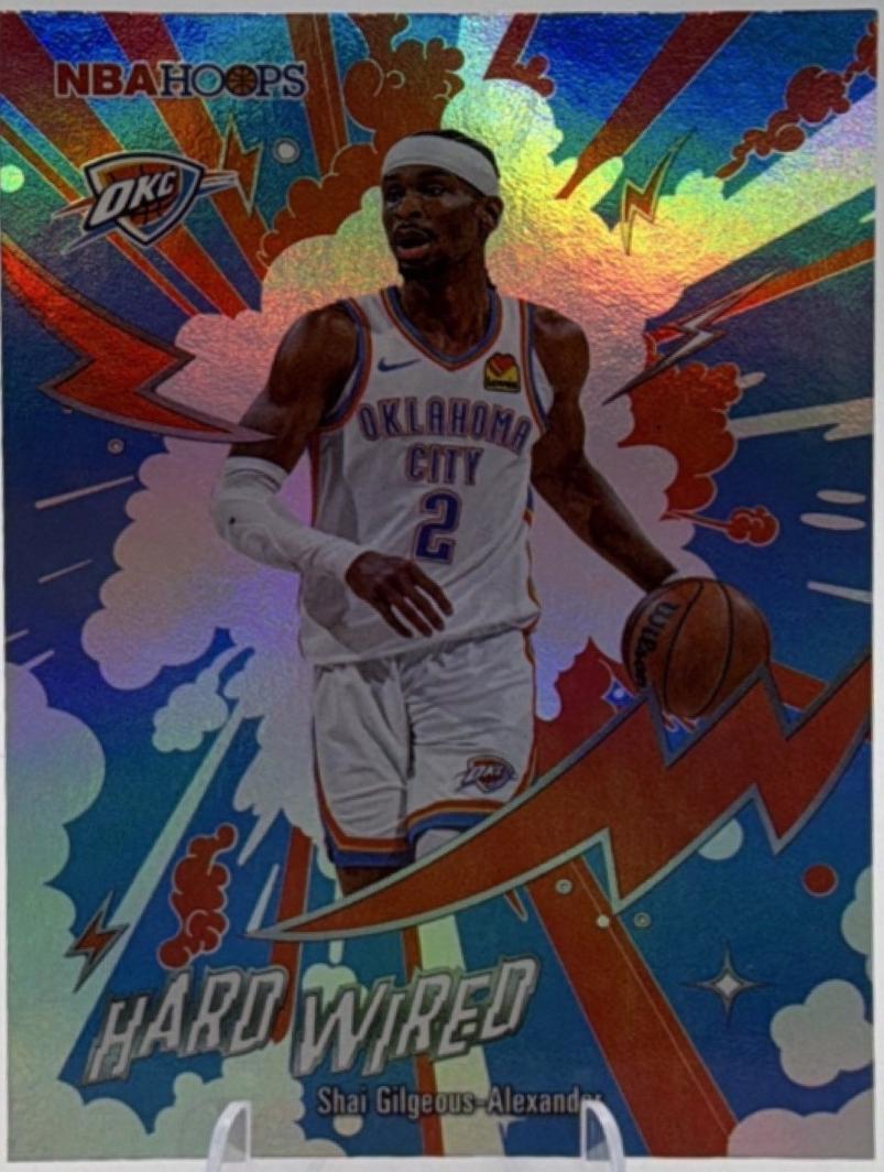 2025 Topps NBA Hoops Hardwired Shai Gilgeous-Alexander #HW-1 card