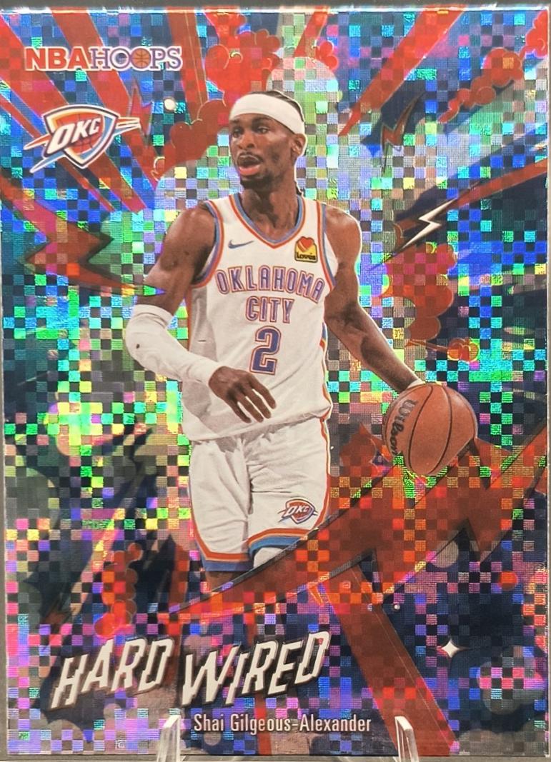 2025 Topps NBA Hoops Hardwired Shai Gilgeous-Alexander [Light Burst] #HW-1 card