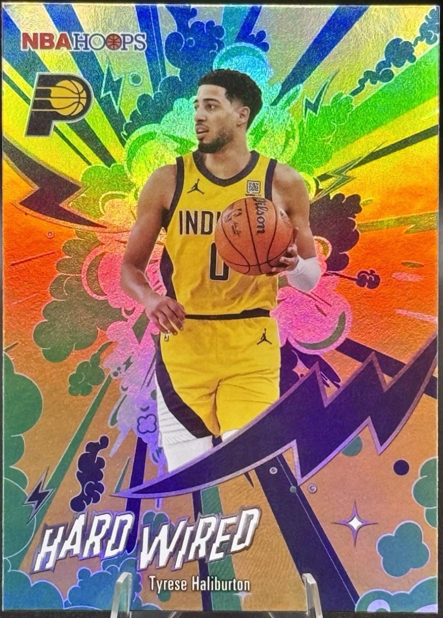 2025 Topps NBA Hoops Hardwired Tyrese Haliburton [Green] #HW-13 card