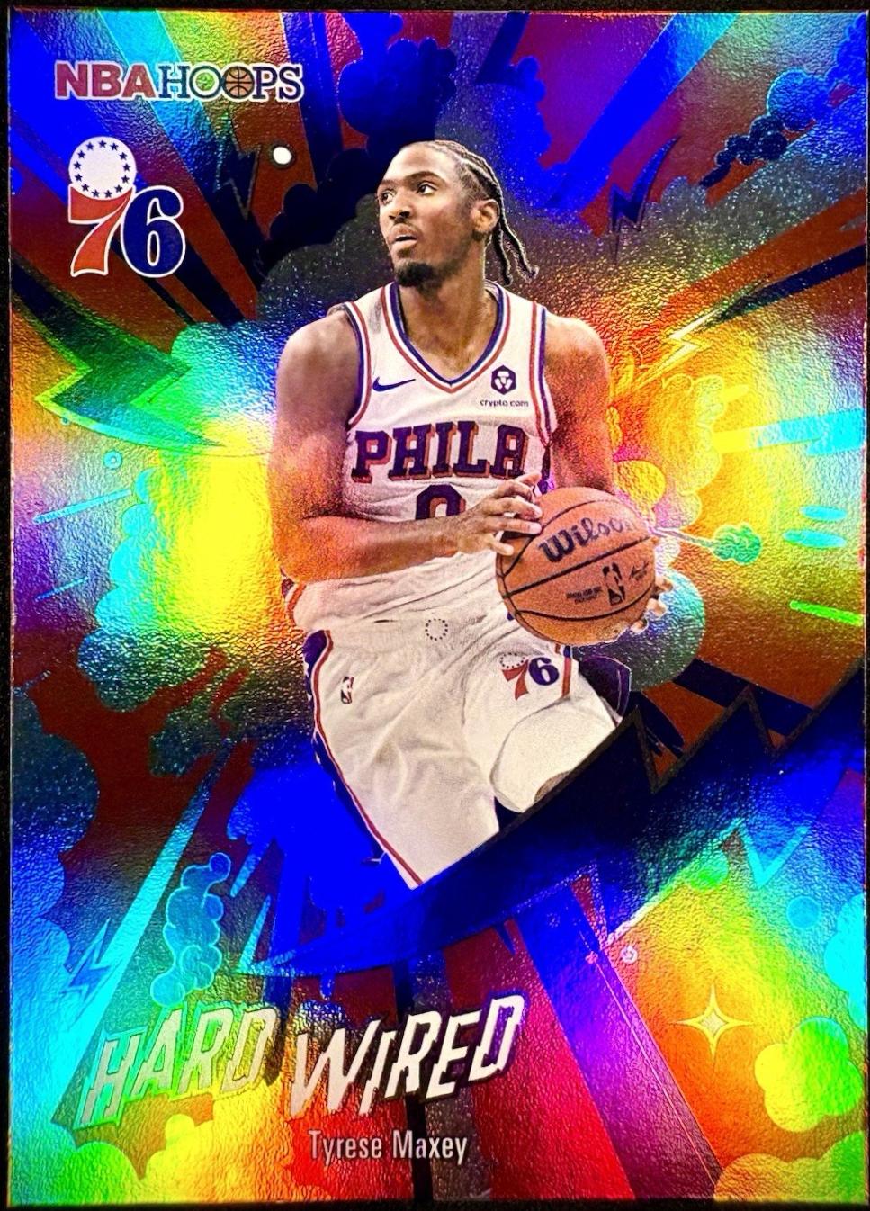 2025 Topps NBA Hoops Hardwired Tyrese Maxey #HW-20 card