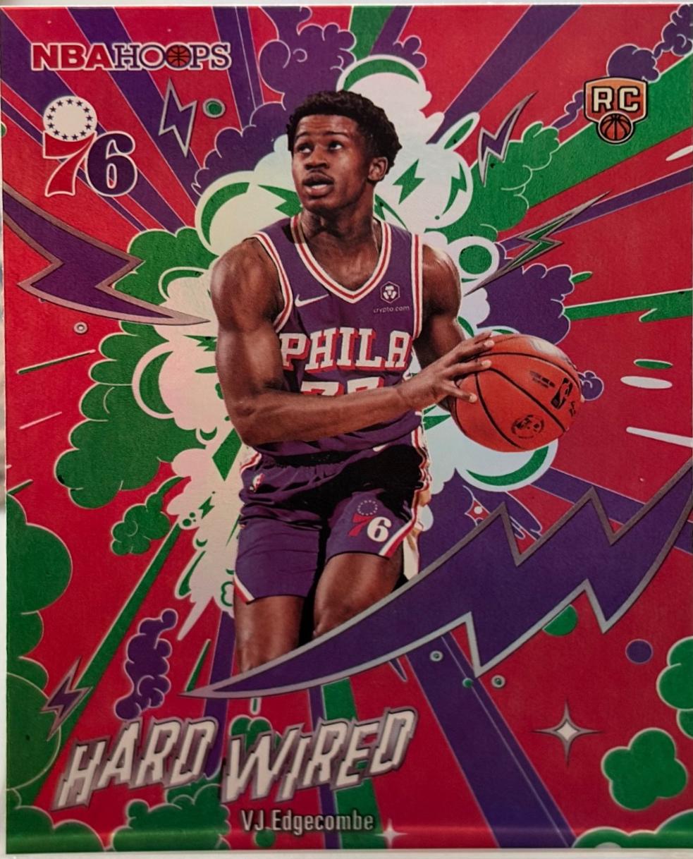 2025 Topps NBA Hoops Hardwired VJ Edgecombe [Green] #HW-23 card