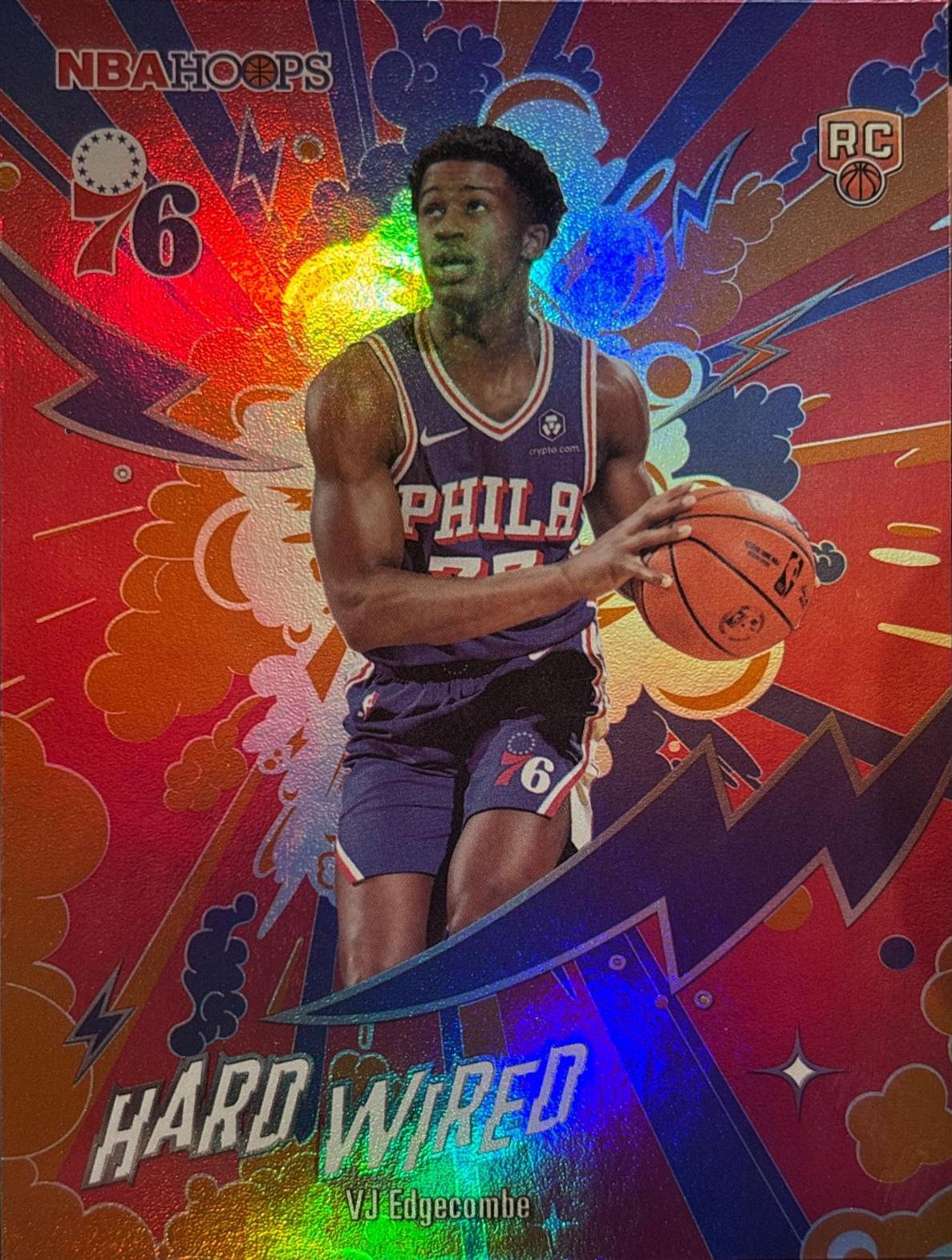 2025 Topps NBA Hoops Hardwired VJ Edgecombe [Orange] #HW-23 card