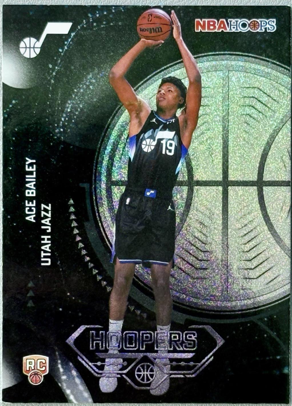 2025 Topps NBA Hoops Hoopers Ace Bailey [Pixel Burst] #H-19 card