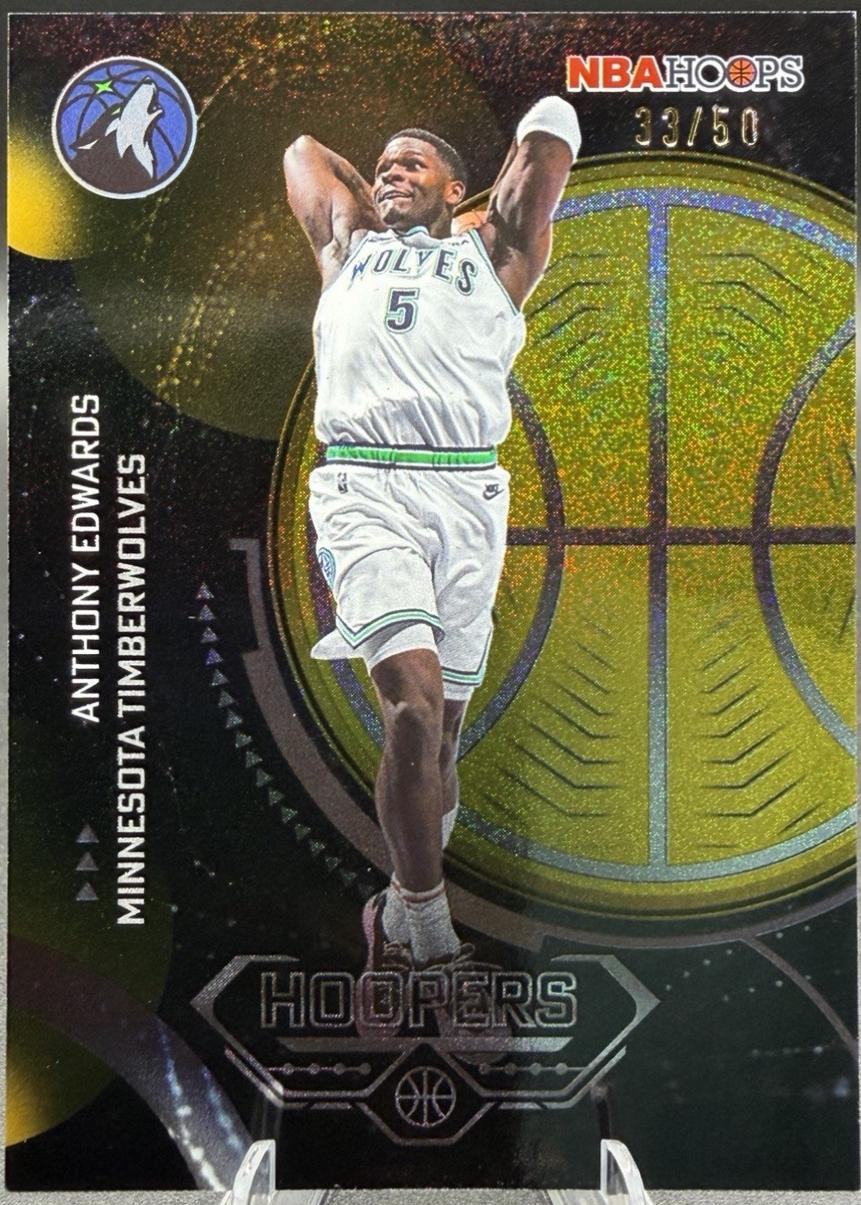 2025 Topps NBA Hoops Hoopers Anthony Edwards #H-6 card