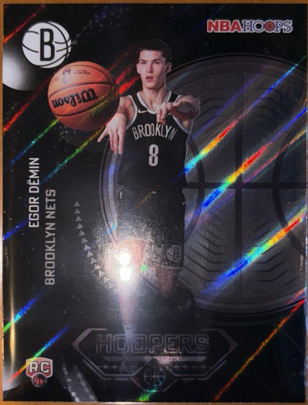 2025 Topps NBA Hoops Hoopers Egor Demin [Rainbow] #H-20 card
