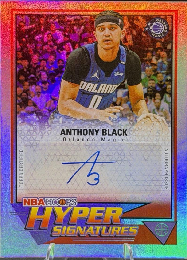 2025 Topps NBA Hoops Hyper Signature Anthony Black #HHS-A card