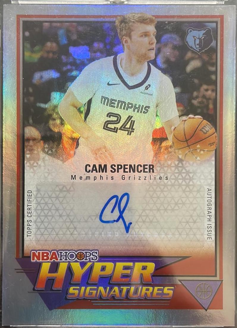 2025 Topps NBA Hoops Hyper Signature cam Spencer #HHS-C card