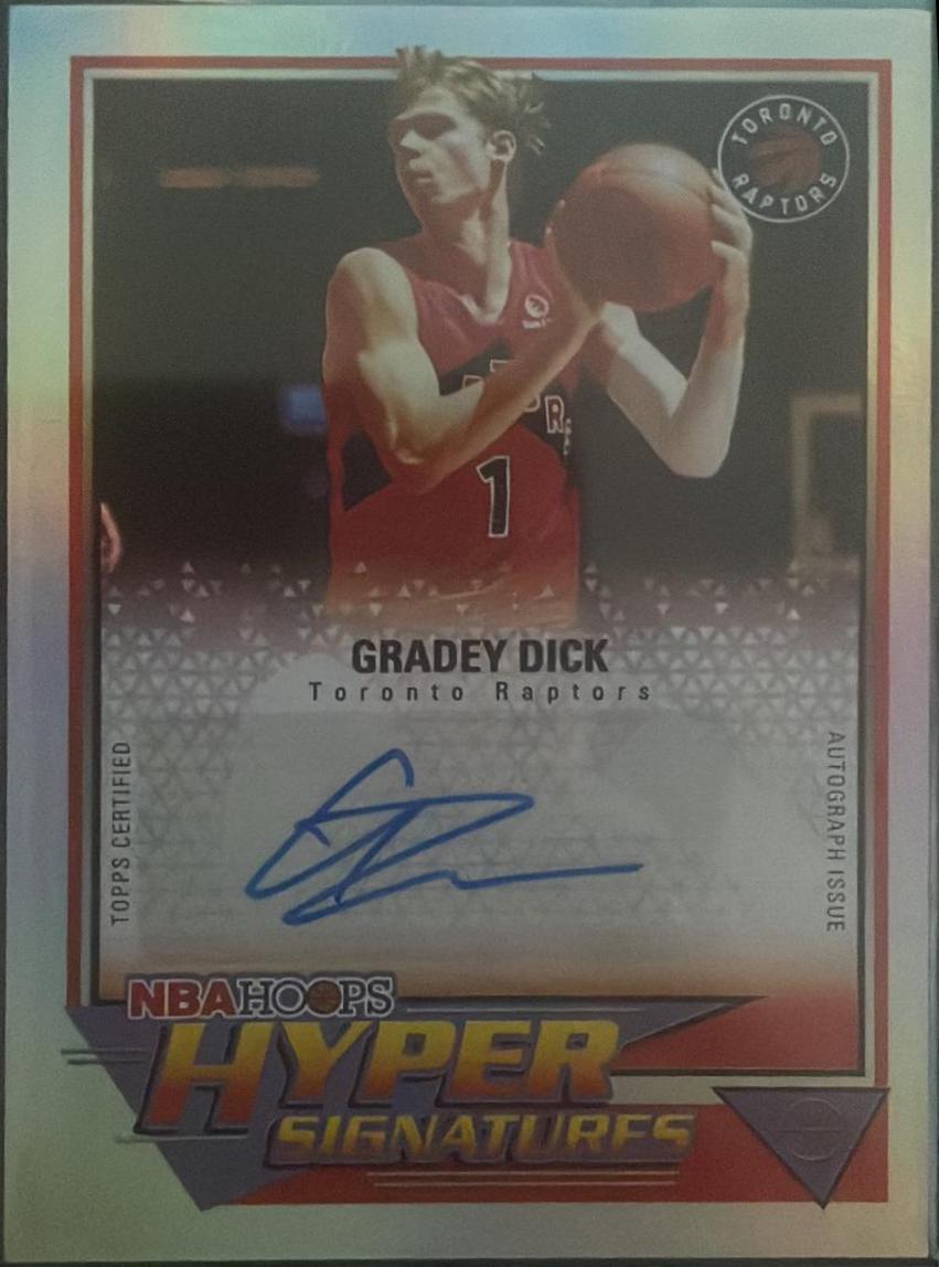 2025 Topps NBA Hoops Hyper Signature Gradey Dick #HHS-G card