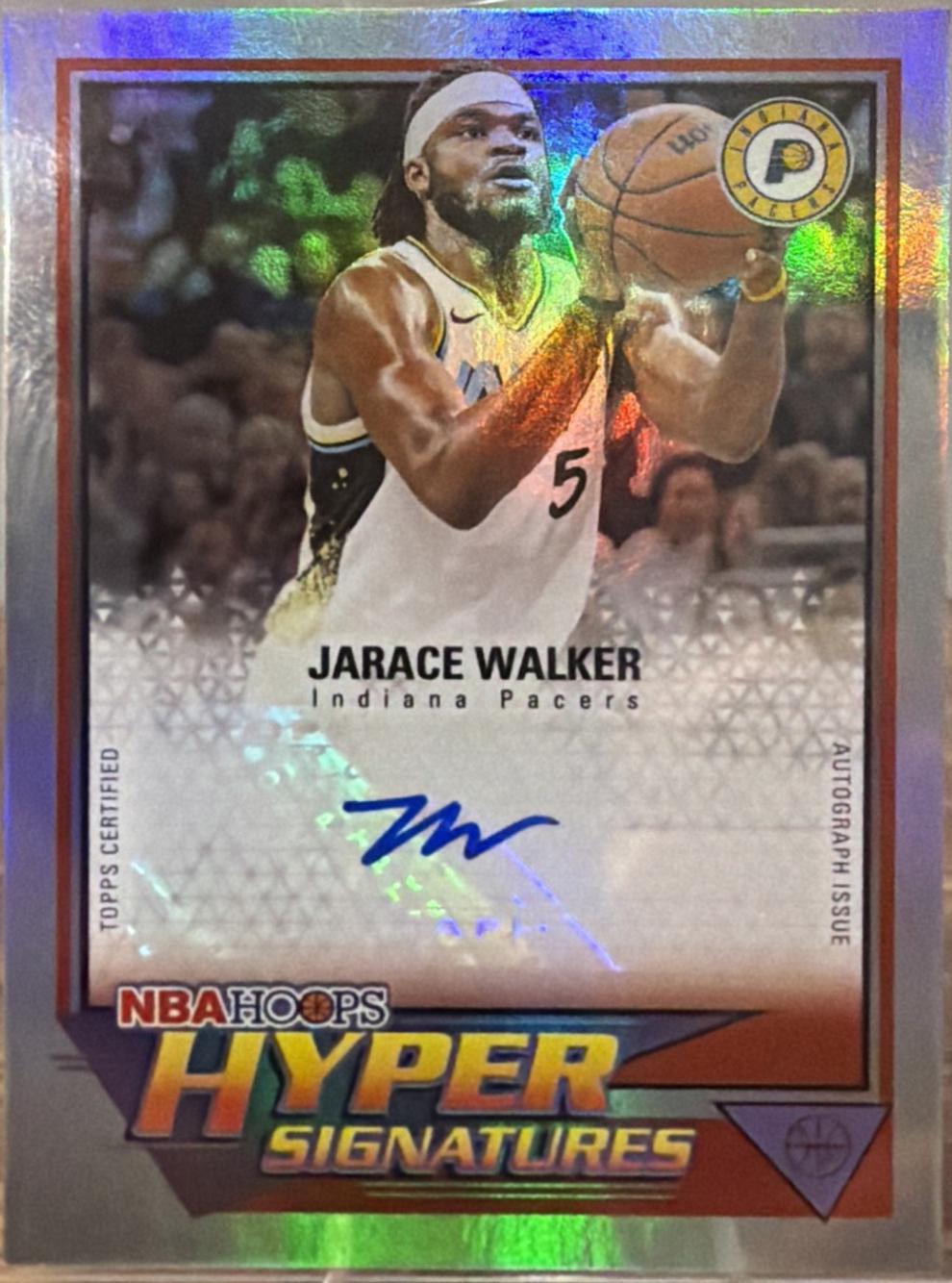 2025 Topps NBA Hoops Hyper Signature Jarace Walker #HHS-JW card
