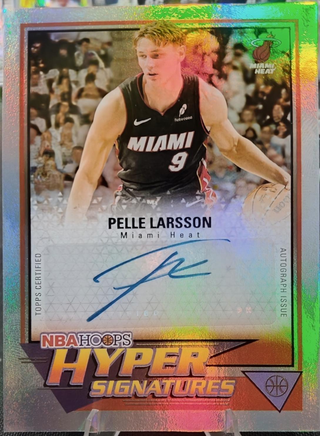 2025 Topps NBA Hoops Hyper Signature Pelle Larsson #HHS-PL card