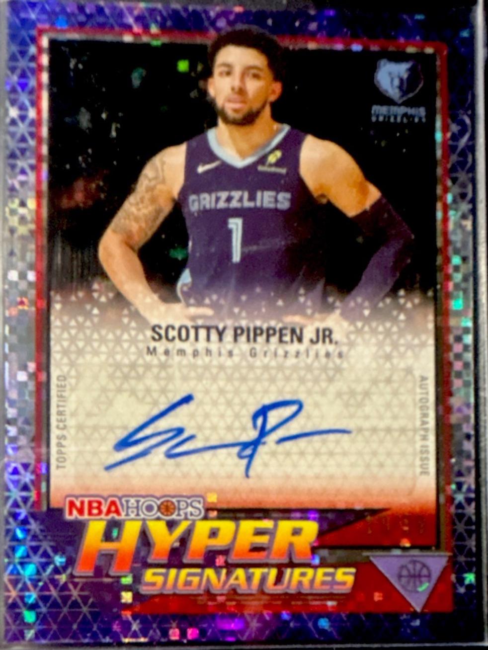 2025 Topps NBA Hoops Hyper Signature Scotty Pippen Jr. #HHS-S card
