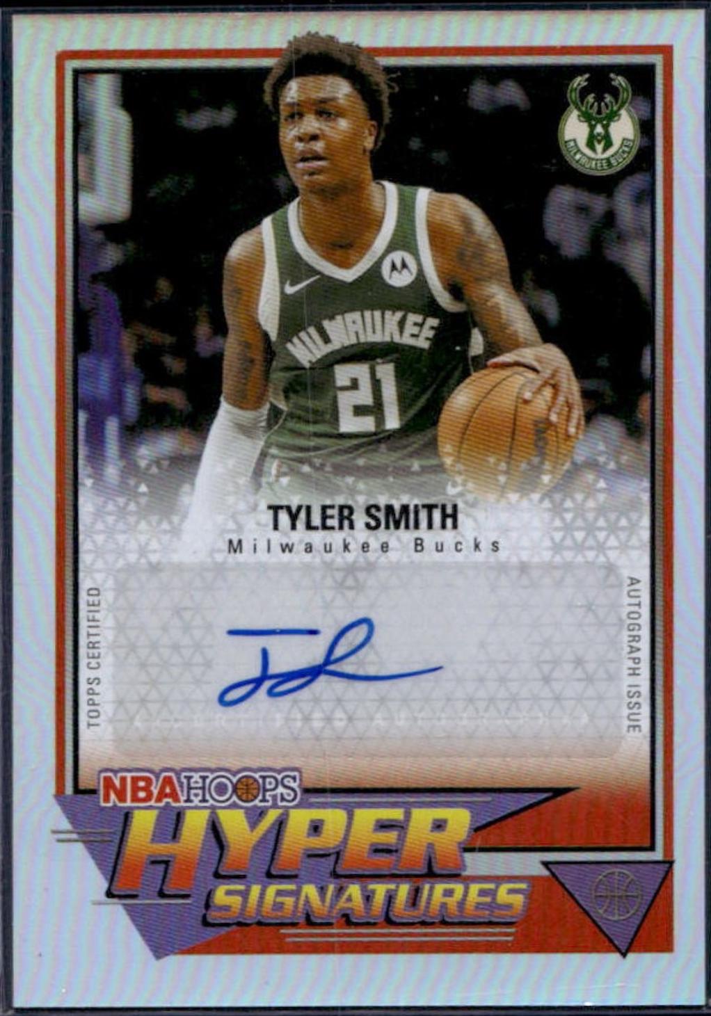 2025 Topps NBA Hoops Hyper Signature Tyler Smith #HHS-TS card