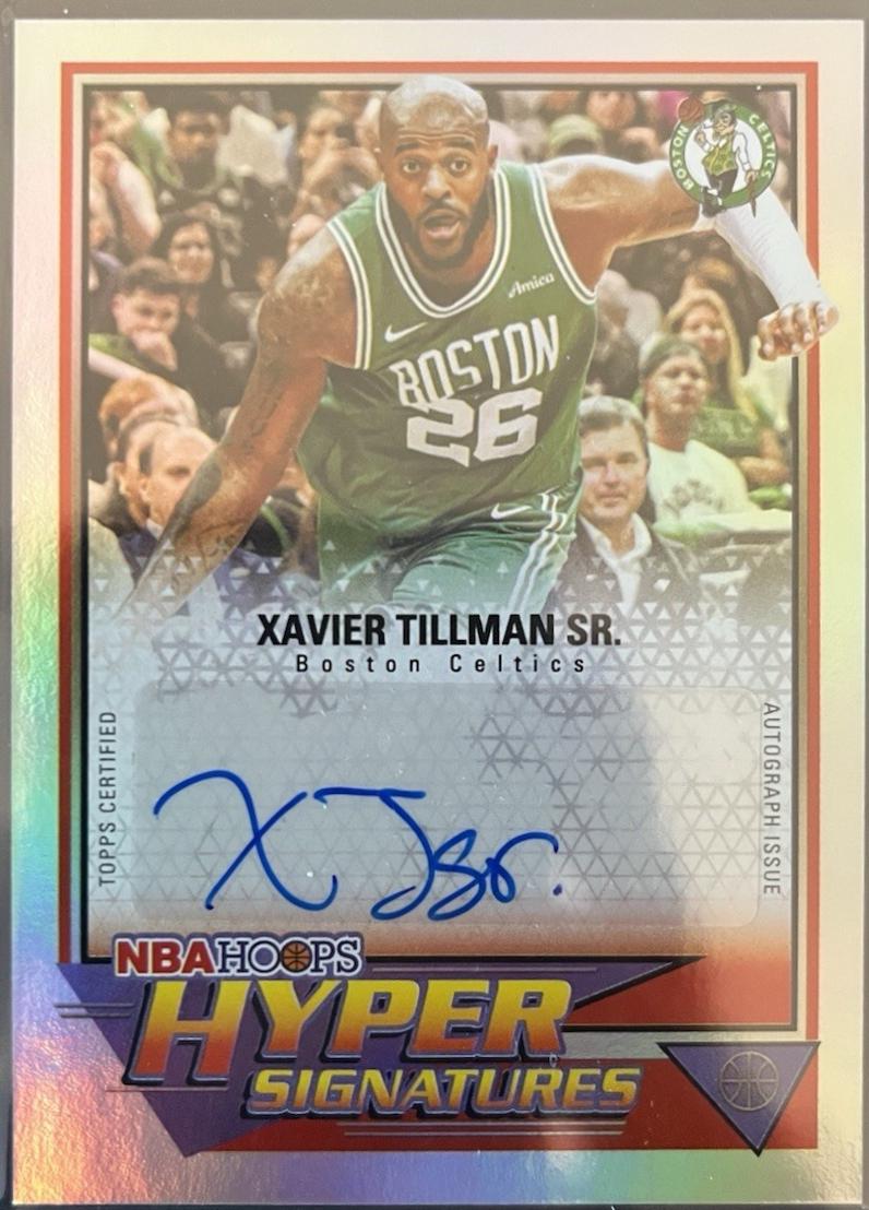 2025 Topps NBA Hoops Hyper Signature Xavier Tillman #HHS-X card