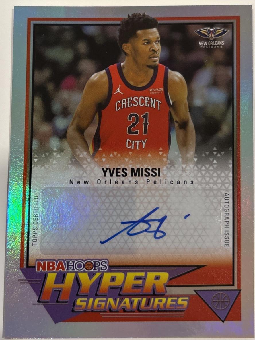 2025 Topps NBA Hoops Hyper Signature Yves Missi #HHS-Y card