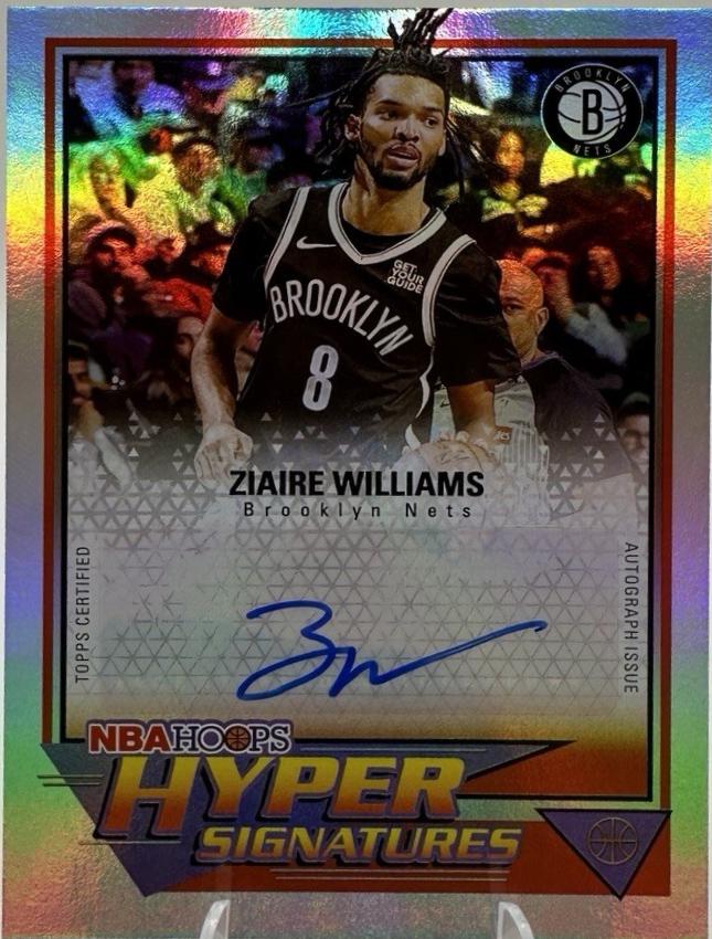 2025 Topps NBA Hoops Hyper Signature Ziaire Williams #HHS-Z card
