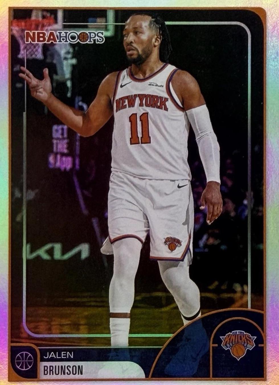 2025 Topps NBA Hoops Jalen Brunson [Rainbow] #190 card