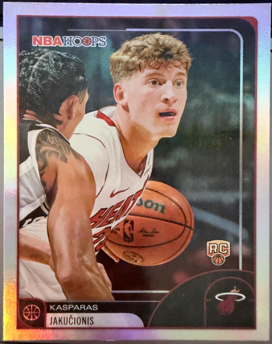 2025 Topps NBA Hoops Kasparas Jakucionis [Rainbow] #75 card