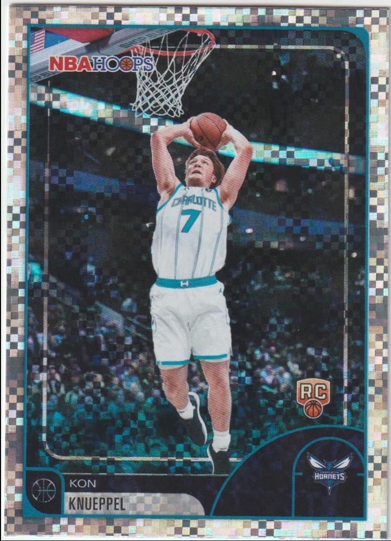 2025 Topps NBA Hoops Kon Knueppel [Pixel Burst] #67 card
