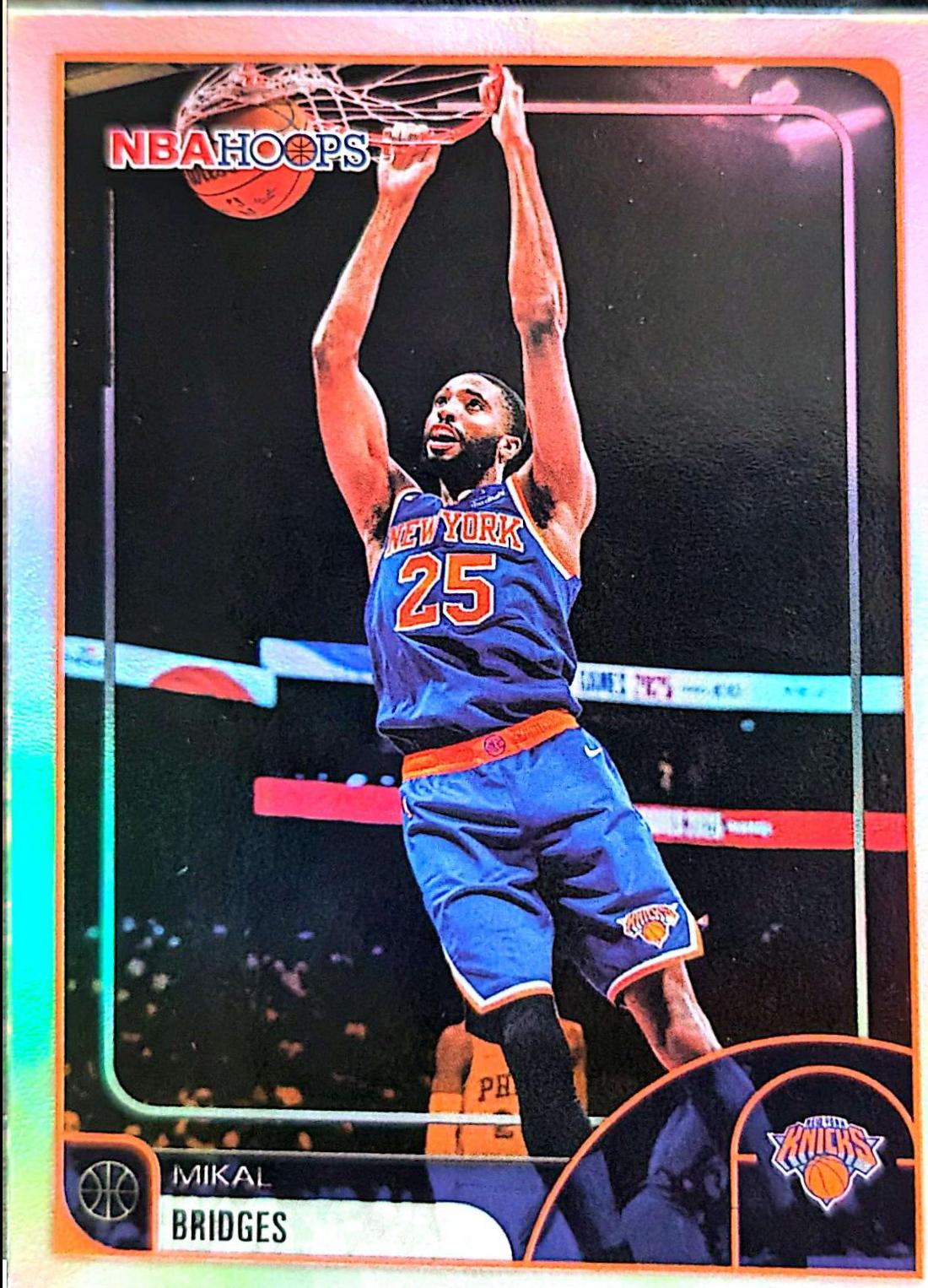 2025 Topps NBA Hoops Mikal Bridges #100 card
