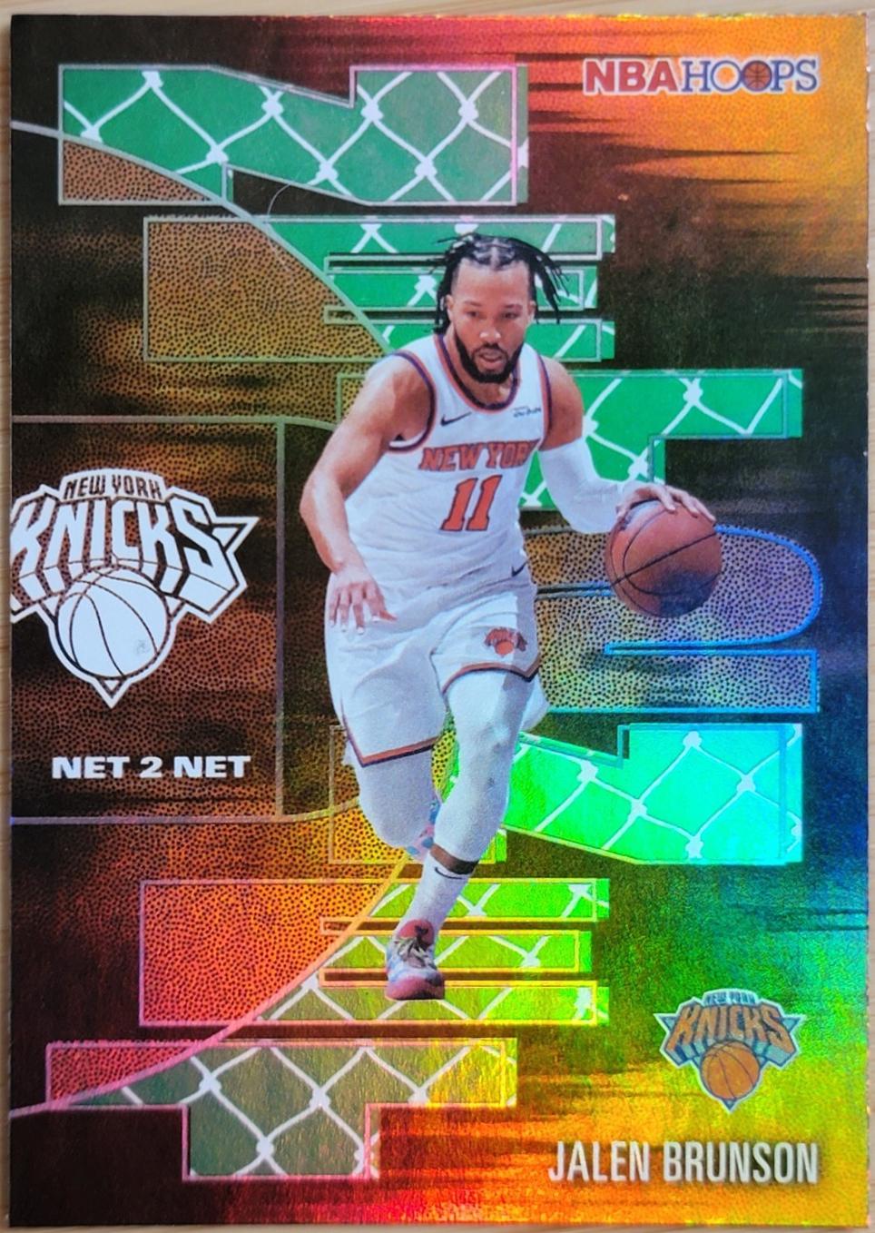 2025 Topps NBA Hoops Net 2 Net Jalen Brunson [Green] #NTN-7 card