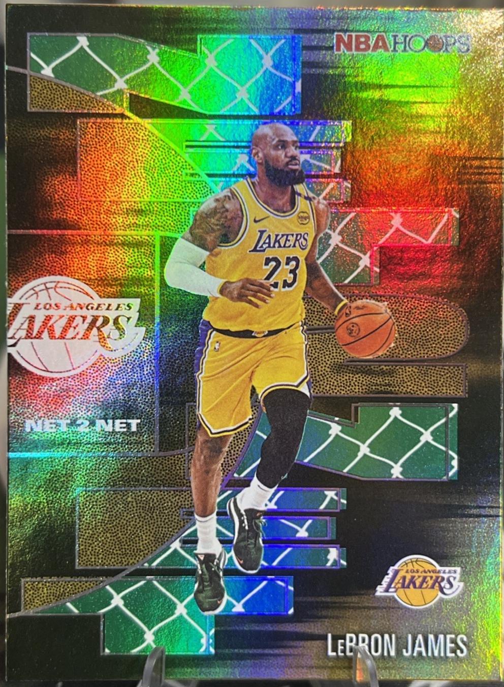 2025 Topps NBA Hoops Net 2 Net LeBron James [Green] #NTN-17 card