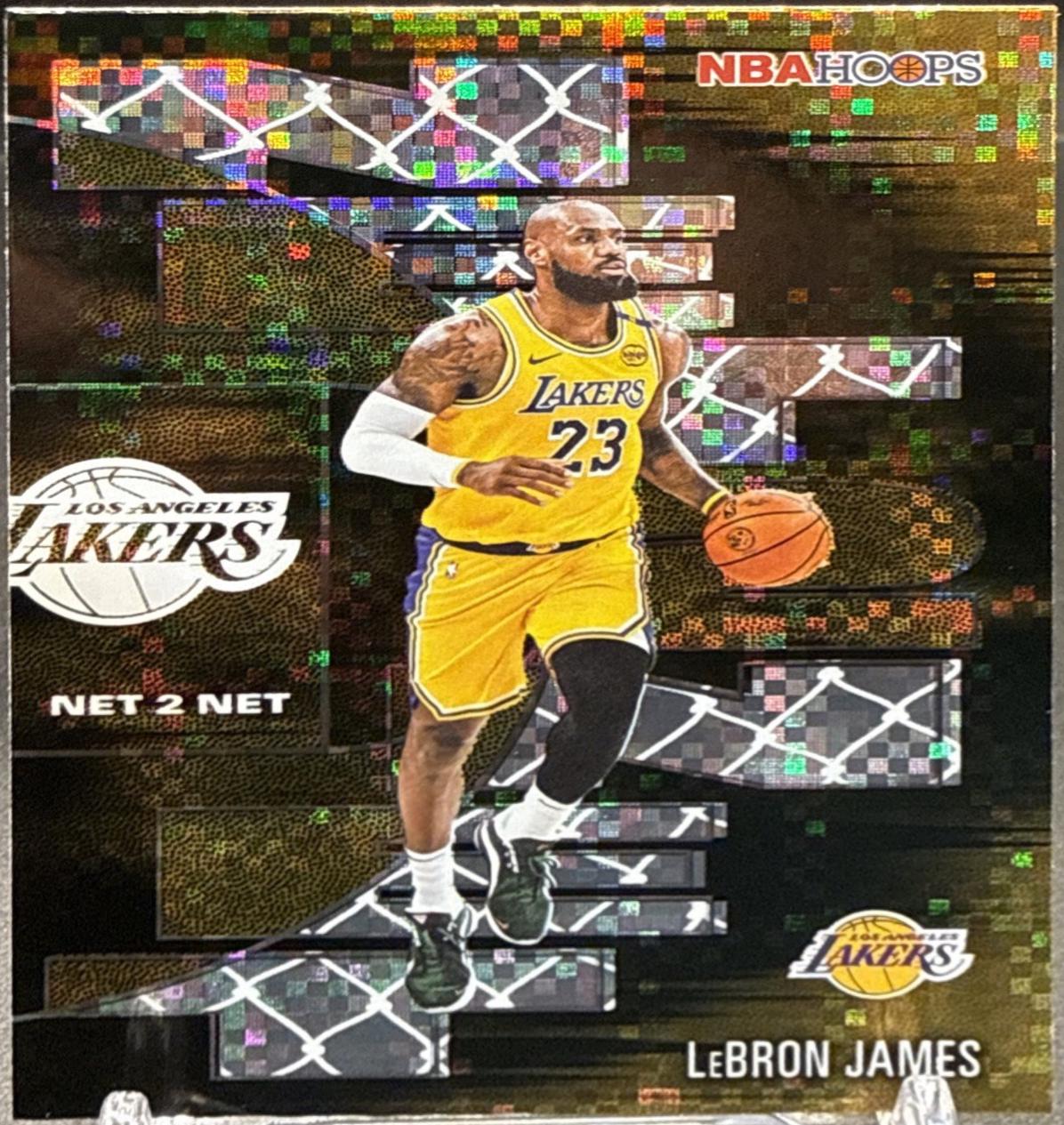 2025 Topps NBA Hoops Net 2 Net LeBron James [Light Burst] #NTN-17 card