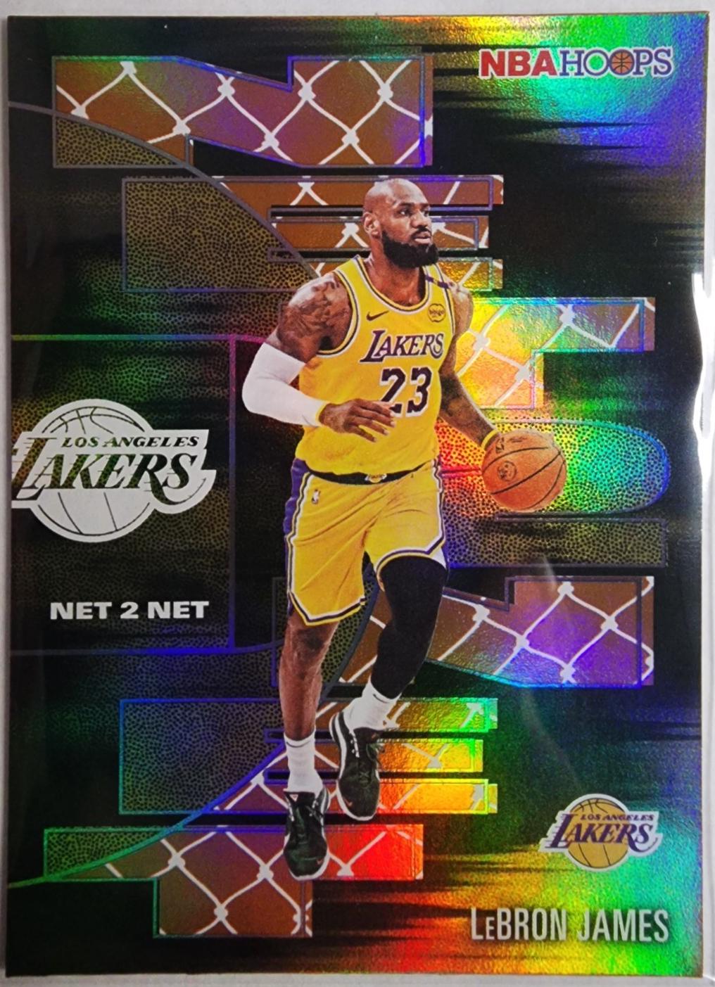 2025 Topps NBA Hoops Net 2 Net LeBron James [Orange] #NTN-17 card