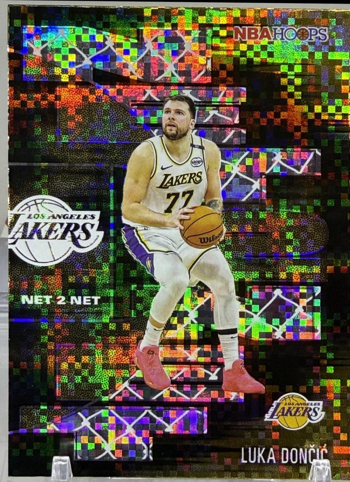 2025 Topps NBA Hoops Net 2 Net Luka Doncic [Light Burst] #NTN-11 card
