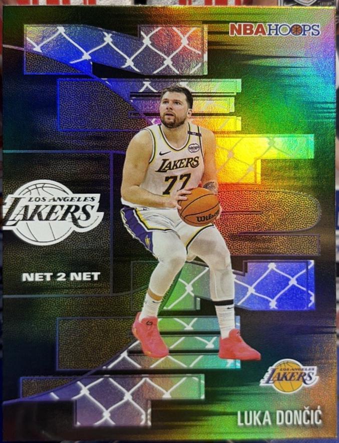 2025 Topps NBA Hoops Net 2 Net Luka Doncic [Orange] #NTN-11 card