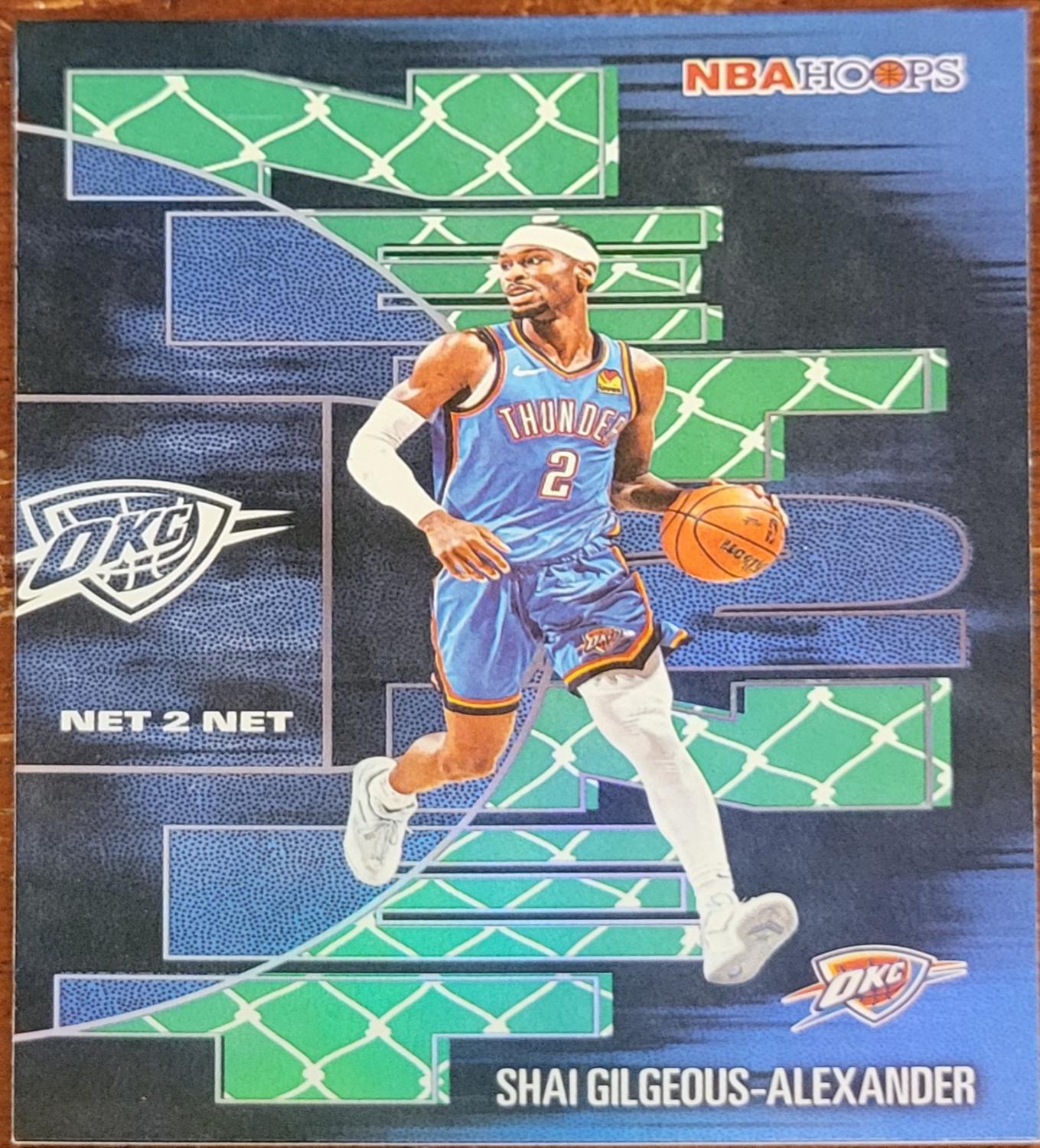 2025 Topps NBA Hoops Net 2 Net Shai Gilgeous-Alexander [Green] #NTN-14 card