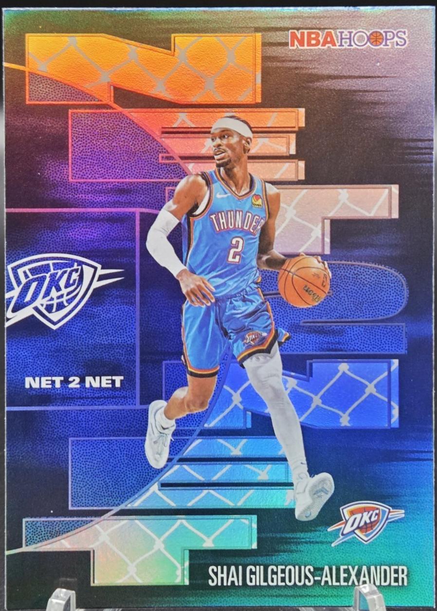 2025 Topps NBA Hoops Net 2 Net Shai Gilgeous-Alexander [Orange] #NTN-14 card