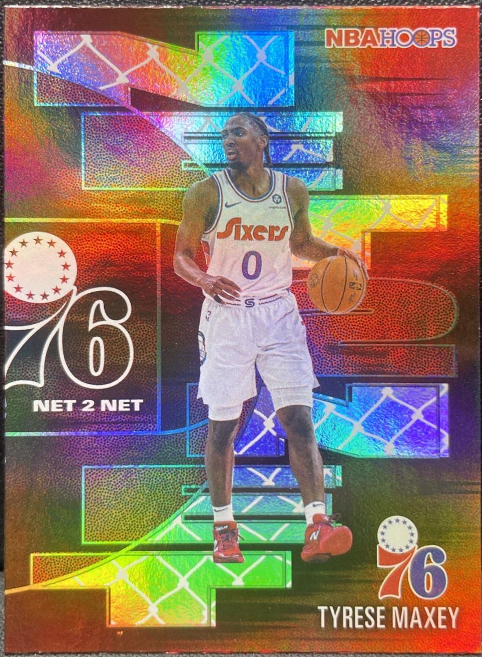2025 Topps NBA Hoops Net 2 Net Tyrese Maxey #NTN-20 card