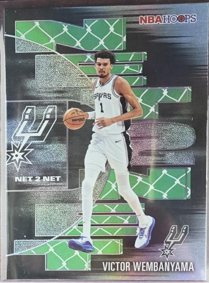 2025 Topps NBA Hoops Net 2 Net Victor Wembanyama [Green] #NTN-28 card