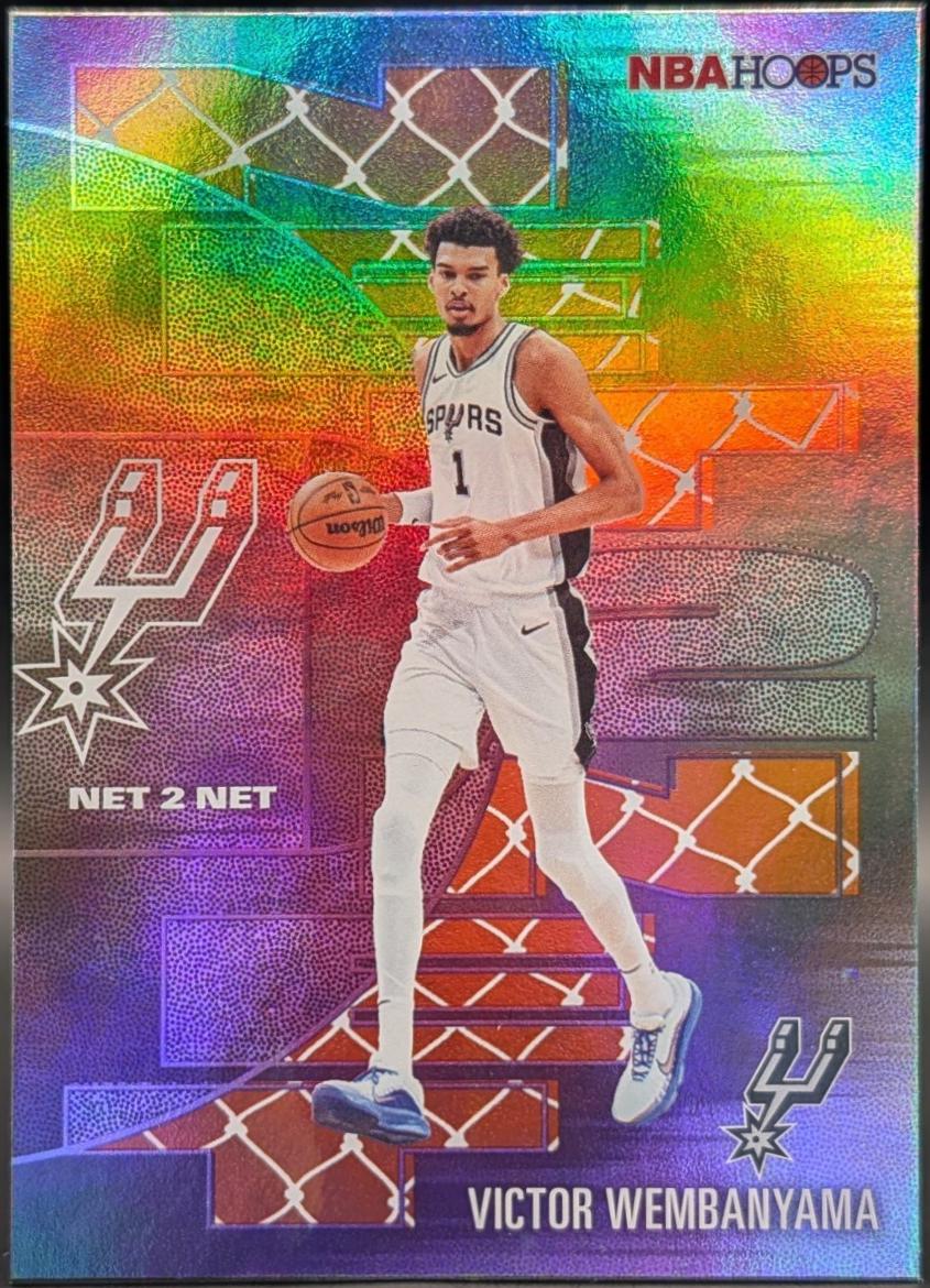 2025 Topps NBA Hoops Net 2 Net Victor Wembanyama [Orange] #NTN-28 card