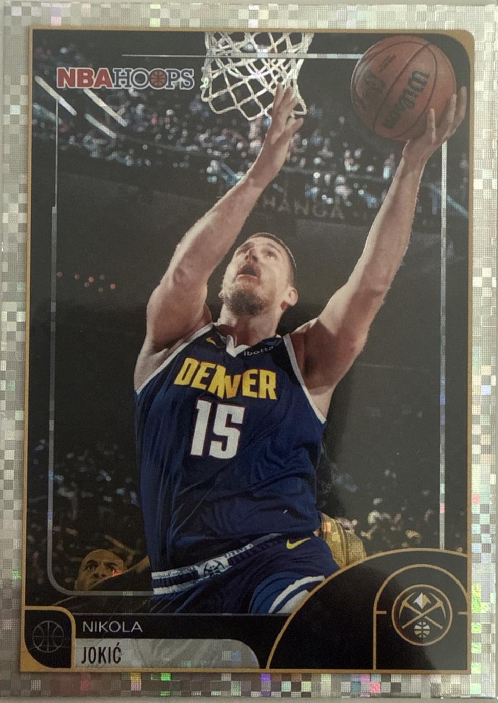 2025 Topps NBA Hoops Nikola Jokic [Pixel Burst] #82 card