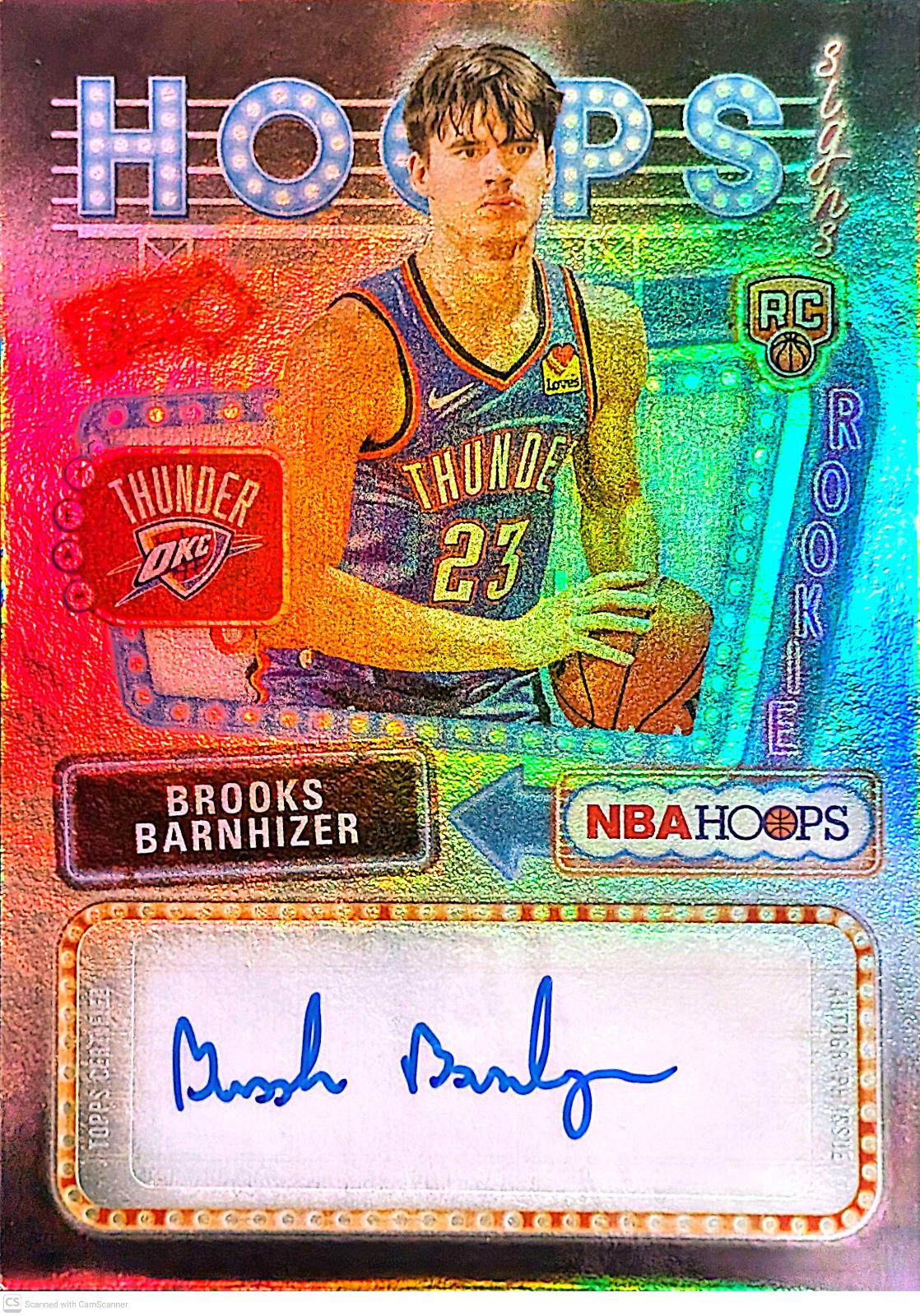 2025 Topps NBA Hoops Rookie First Sign Brooks Barnhizer #HFS-BB card