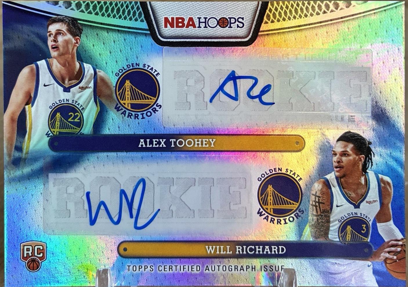 2025 Topps NBA Hoops Rookie Signature Alex Toohey #HRS-AT card