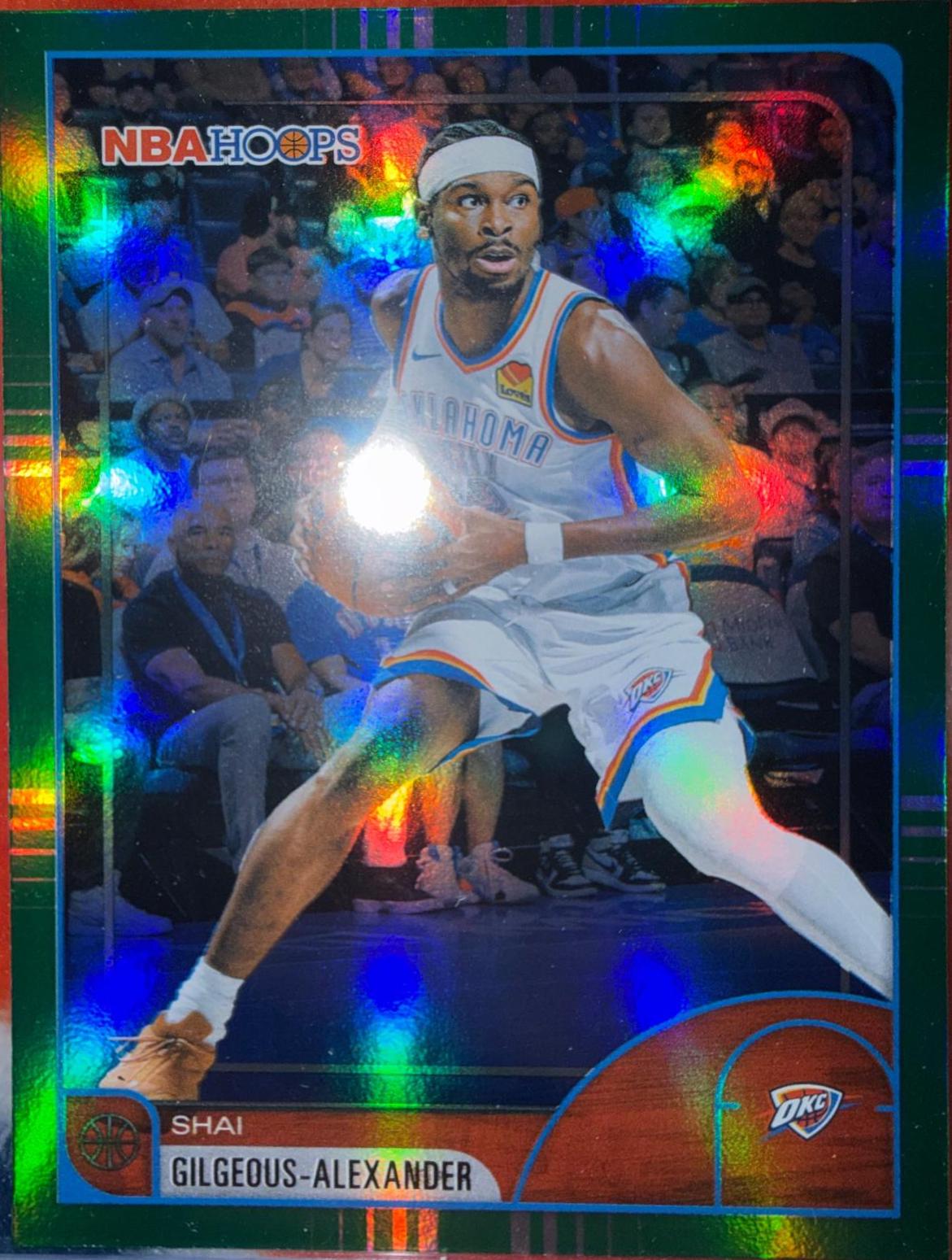 2025 Topps NBA Hoops Shai Gilgeous-Alexander [Green Hoops] #86 card