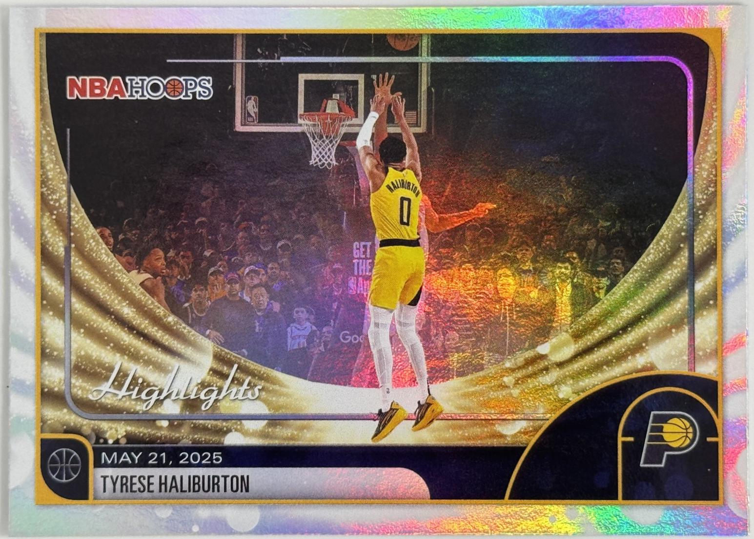 2025 Topps NBA Hoops Tyrese Haliburton #262 card