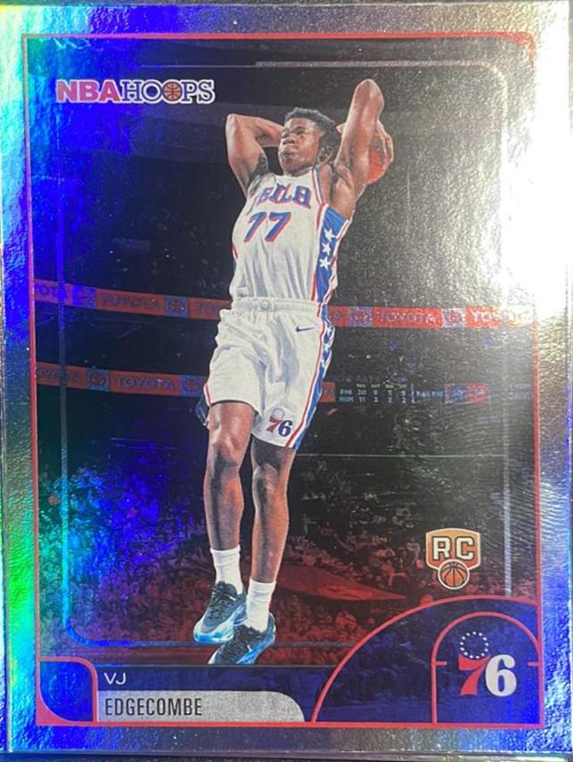 2025 Topps NBA Hoops VJ Edgecombe [Green Hoops] #244 card