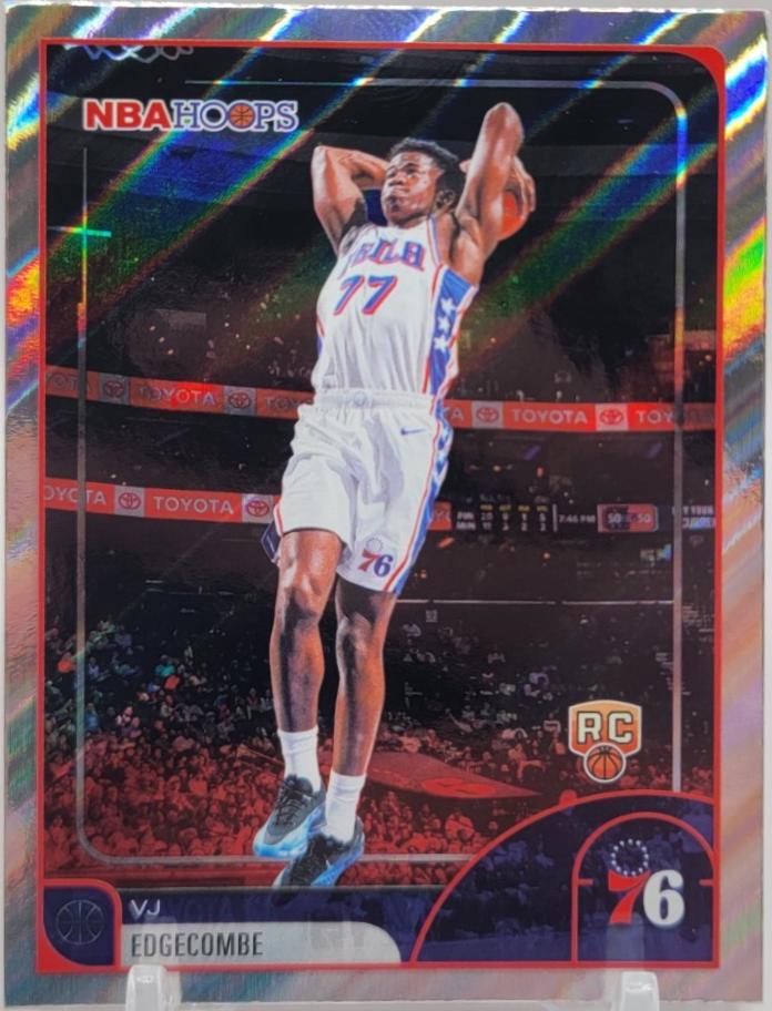 2025 Topps NBA Hoops VJ Edgecombe [Light Burst] #244 card