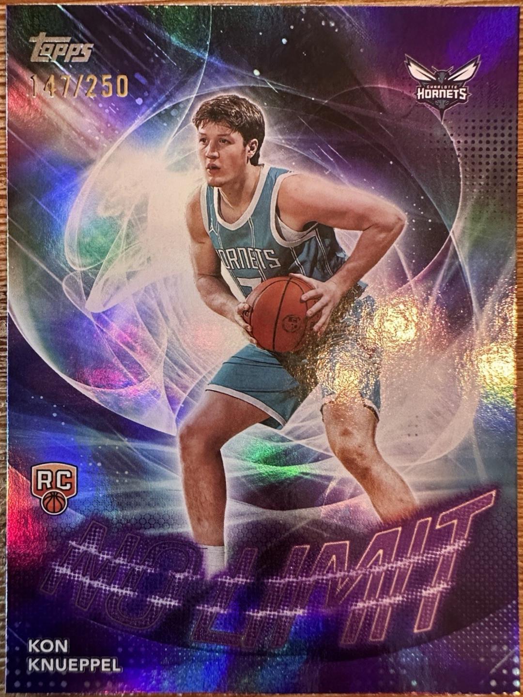 2025 Topps No Limit Kon Knueppel [Purple Rainbow] #NL-4 card