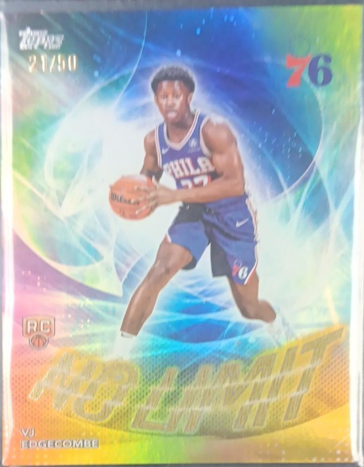 2025 Topps No Limit VJ Edgecombe [Gold Rainbow] #NL-3 card