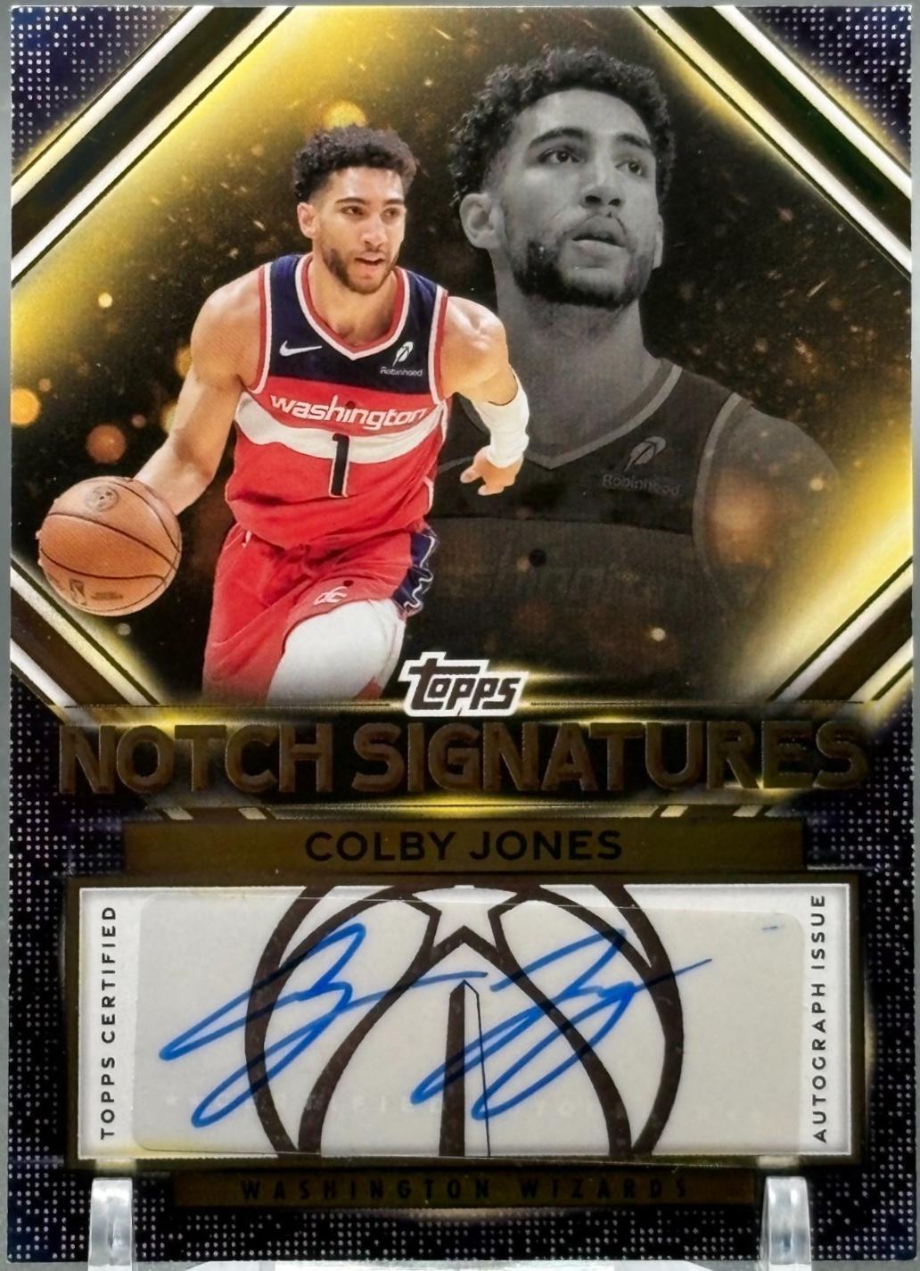 2025 Topps Notch Signatures Colby Jones #TNS-CJ card